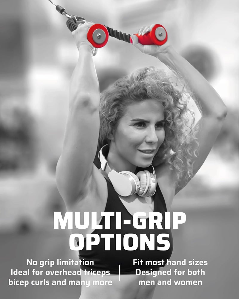 THEFITGUY Ergonomic Tricep Rope | 30” Non-Slip Cable Attachment | Wrist Pressure Relief | Grip Strength & Forearm Activation | Home & Commercial Gym Accessory | for Cable Machine & Smart Gym - Image 4